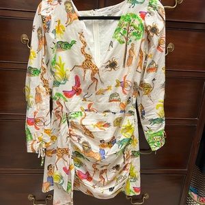 Rhode size M safari print Pia dress